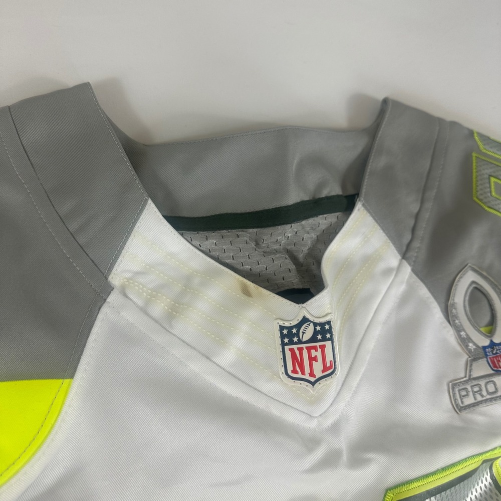 NWT Nike NFL 2XL Pro Bowl 99 Watt Jersey Men White Gray Neon Green - Picture 8 of 9